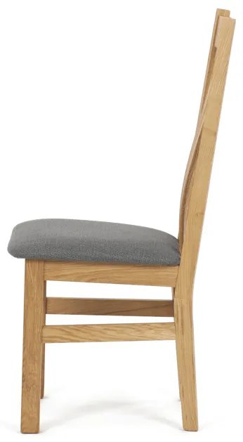 Natúr Tömörfa Étkezőszék, Szürke Üléssel. C-2100 GREY2