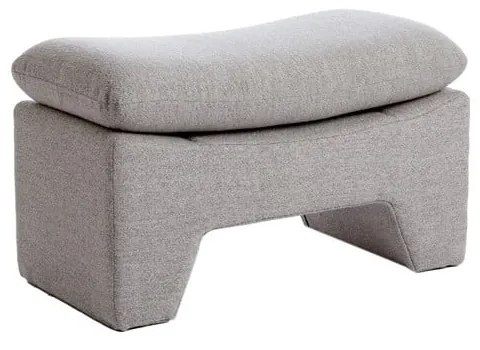 Világosszürke puff Dasha – Light &amp; Living