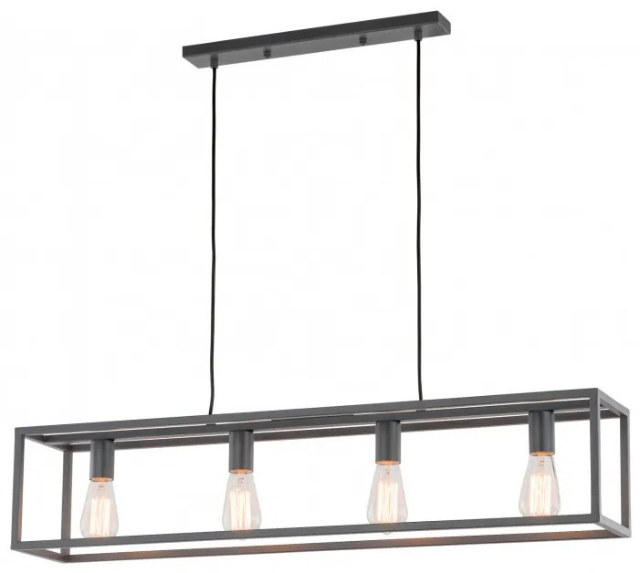 Italux SIGALO MD-BR4366-D4 GR Függőlámpa 4x60W/E27
