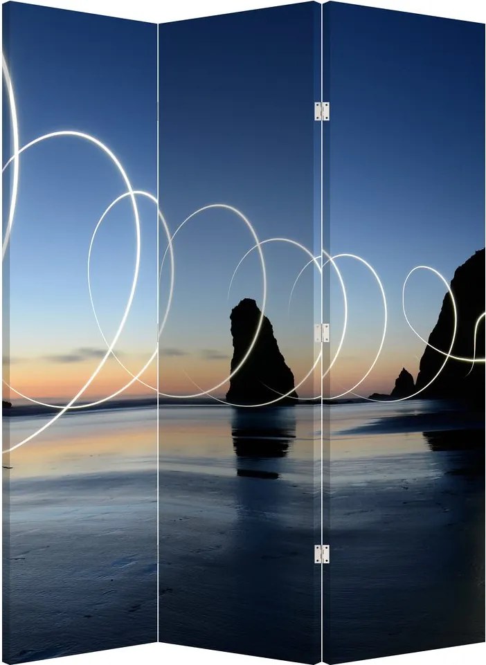 Paraván - Tengerpart naplementekor (126x170 cm)