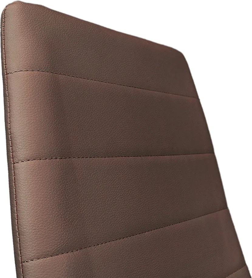 Tino NOVA Étkezőszék barna textilbőr + fém - barna