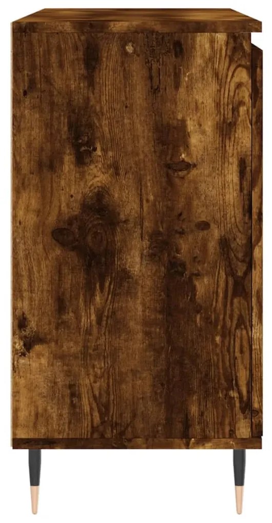 füstös tölgy színű szerelt fa tálalószekrény 101,5 x 35 x 70 cm