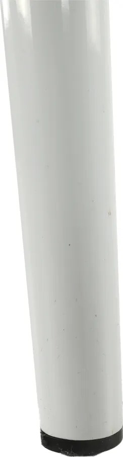 Étkezőszék, világos szürke szövet/fehér fém, COLETA NOVA