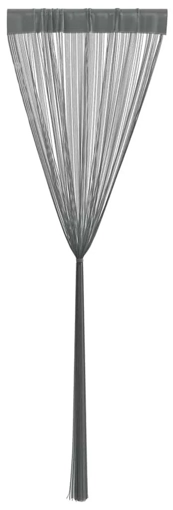2 db antracit zsinórfüggöny 140 x 250 cm