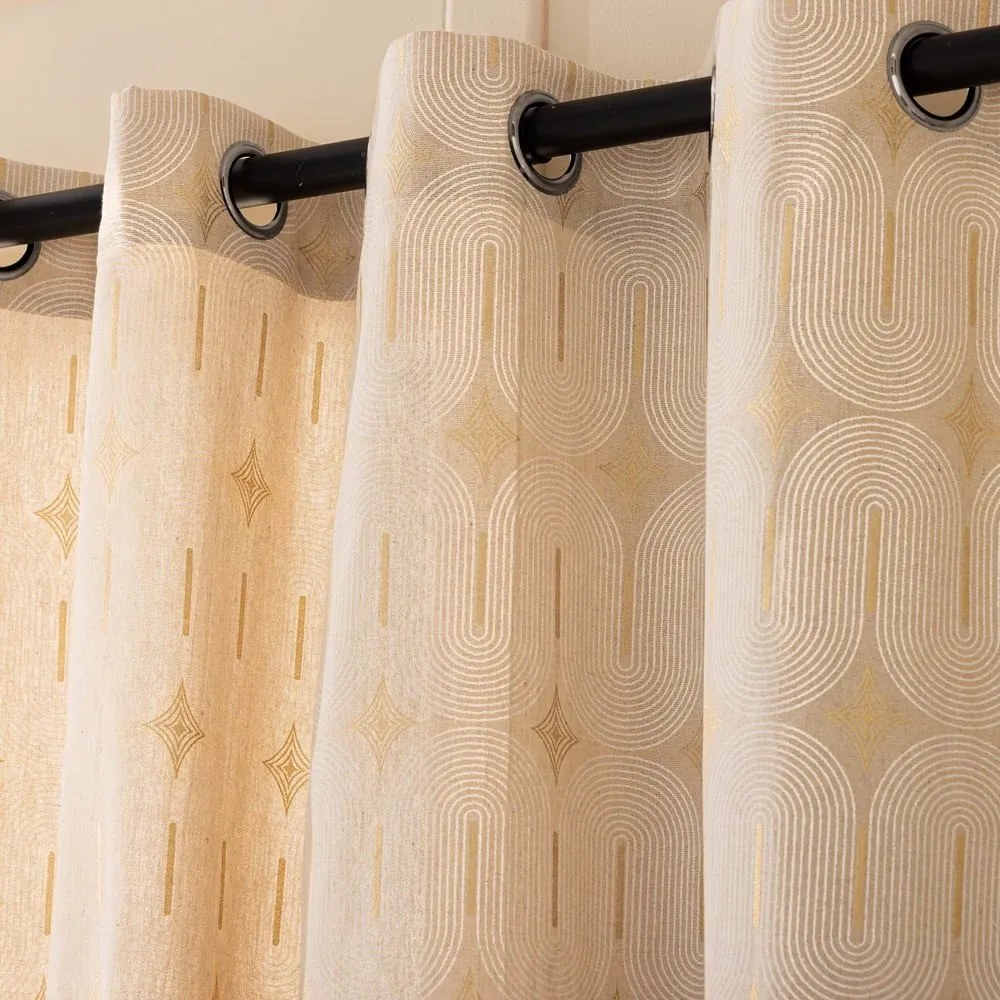 Bézs függöny 140x240 cm Ondine – douceur d'intérieur