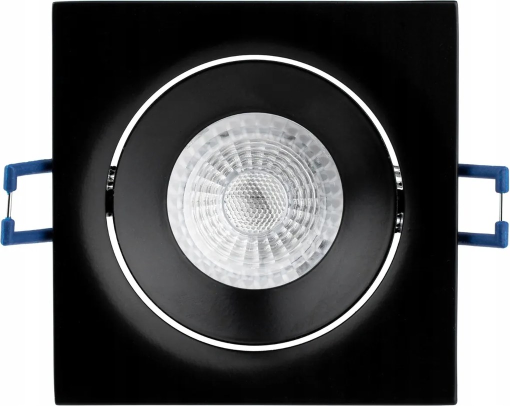 Süllyesztett lámpatest Halogén Mennyezeti lámpa Négyzet Mozgatható Szem GU10 Fekete