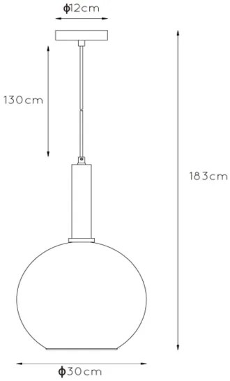 Lucide 45402/30/30 - Csillár zsinóron MARIUS 1xE27/40W/230V fekete