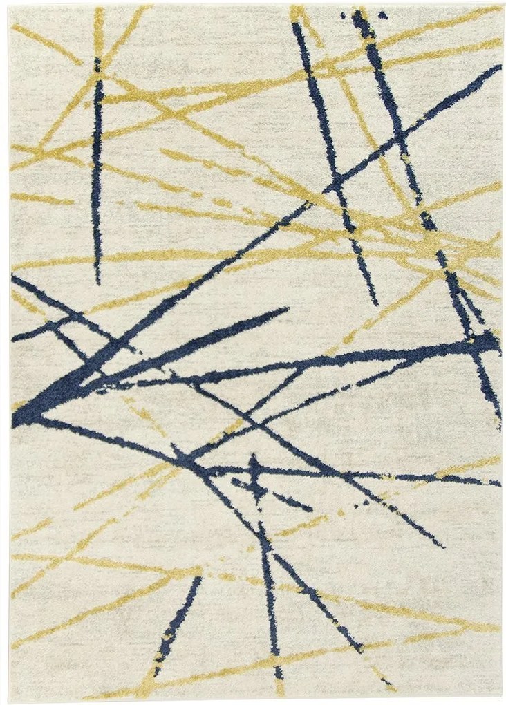 140x190 cm Kék Arany Szőnyeg Emily Szobába