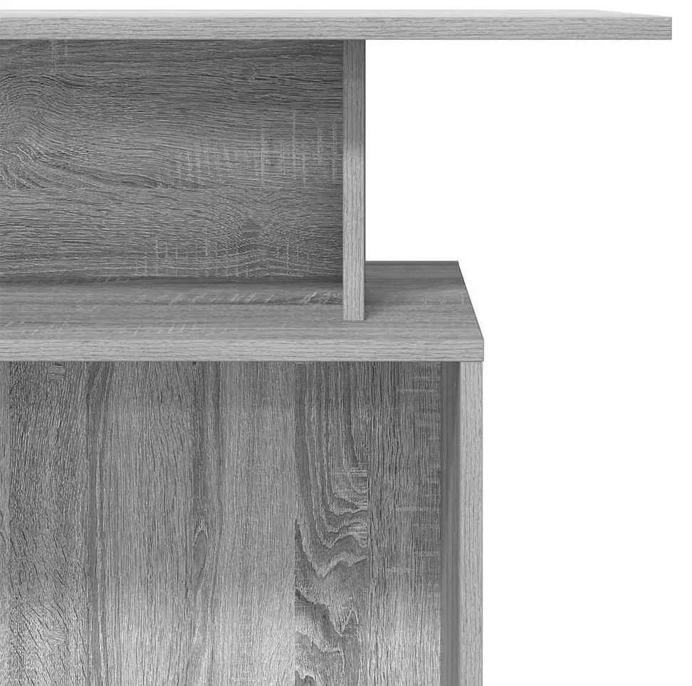 recepciós pult szürke sonoma 100x40x104 cm szerelt fa