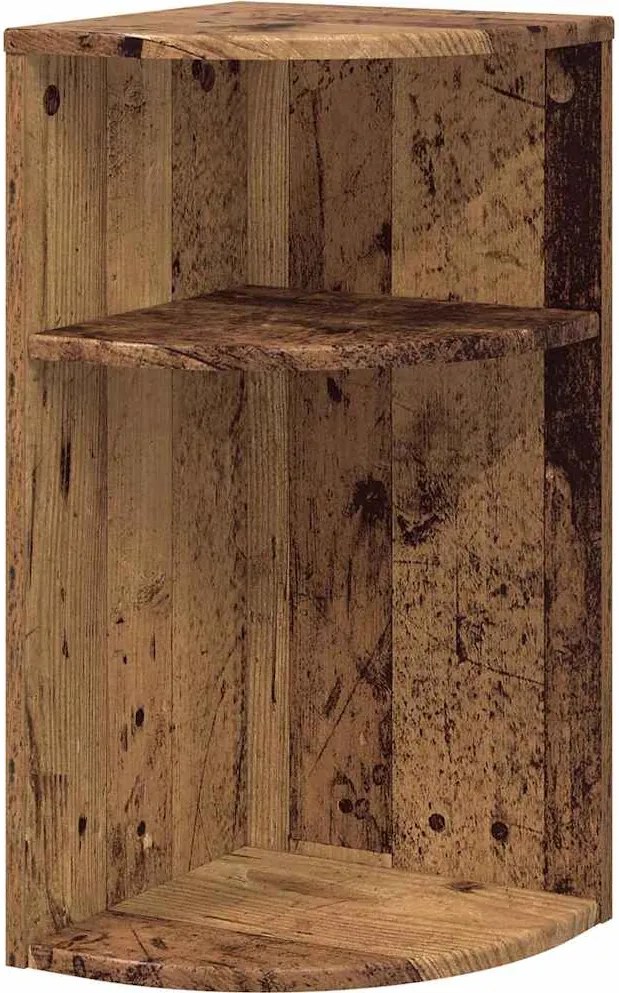 vidaXL Végasztal Öreg fa 29,6 x 29,6 x 60 cm Faanyag
