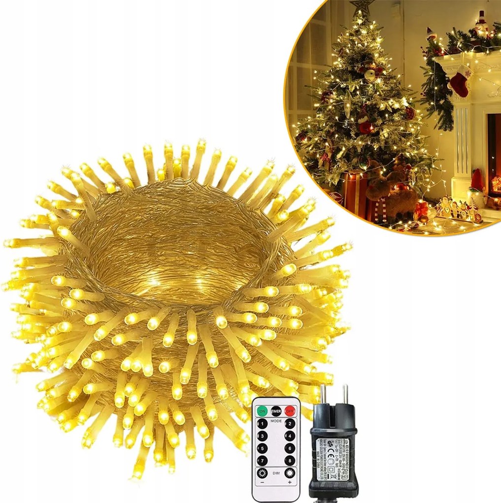 Karácsonyfa Fényfüzér Kültéri 350 Led Karácsonyi Fényfüzér Karácsonyfára 35M