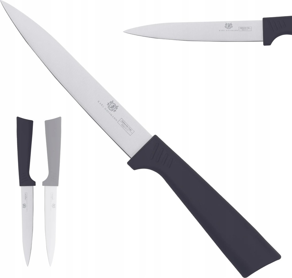 12,5 cm-es univerzális fekete konyhakés zöldségekhez, húshoz Karl Hausmann