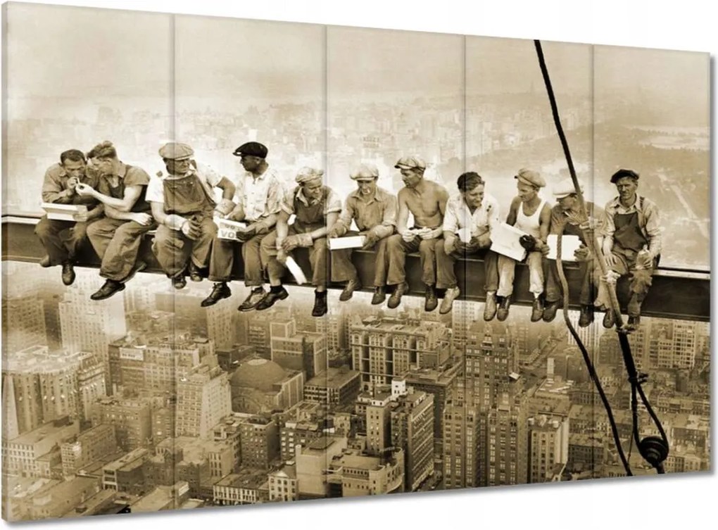 Vászonkép 100x70 Ebéd a Szépia magasságában