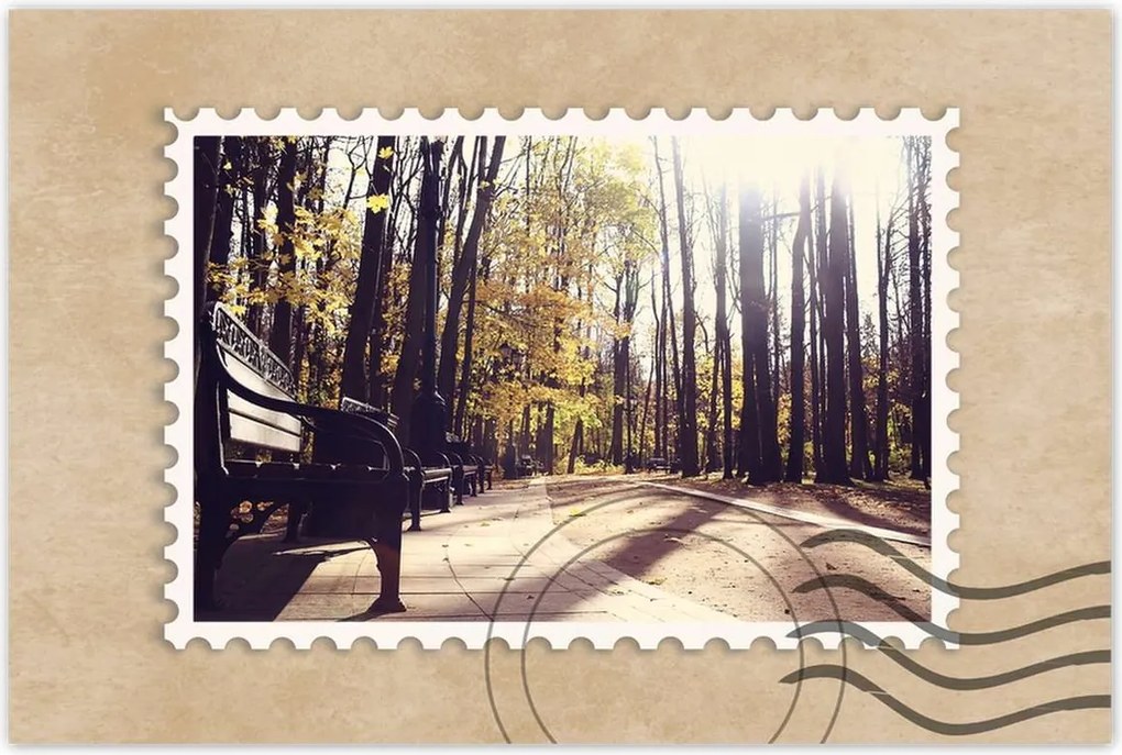 Poszterek 90x60 Városi park Tájkép