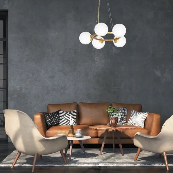 Csillár zsinóron VIENNA 5xE14/40W/230V arany