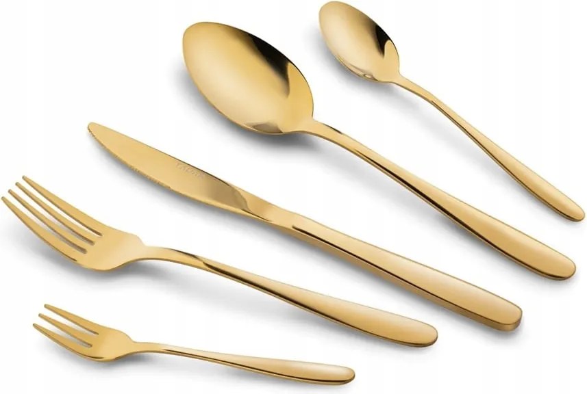 Leros Gold 6 személyes arany evőeszköz szett