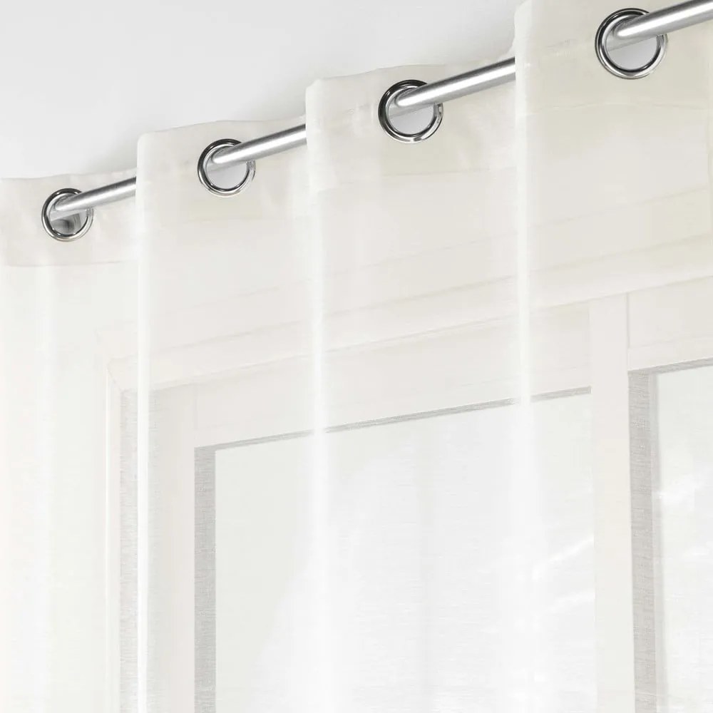 Krémszínű átlátszó függöny 140x240 cm Lissea – douceur d'intérieur