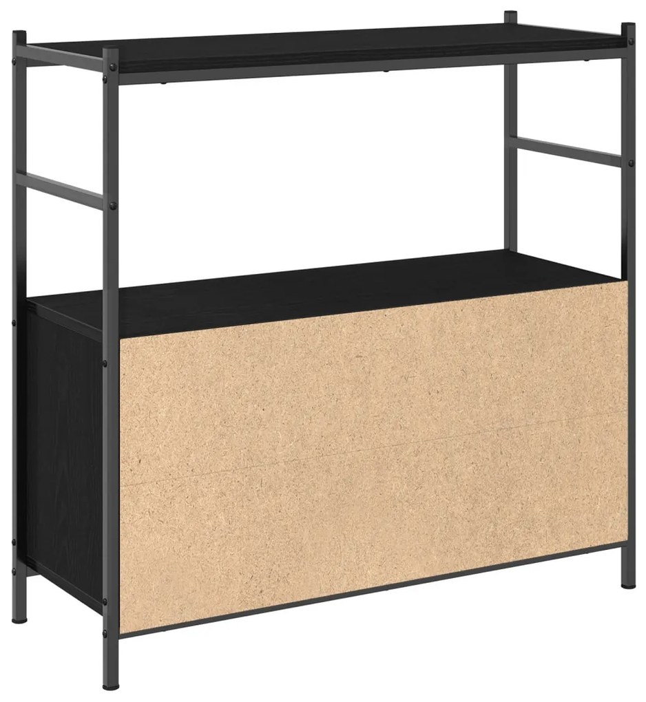 Könyvespolc Fekete Tölgy 80x30x78,5 cm Mérnöki Fa