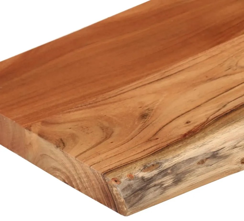 tömör akácfa téglalap alakú fali polc 50 x 20 x 2,5 cm