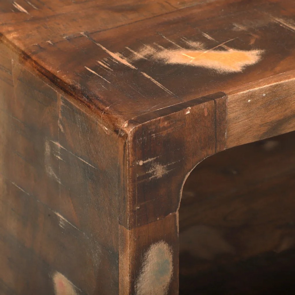 TV szekrény Több színű 60x30x25 cm Tömör fa újrahasznosított