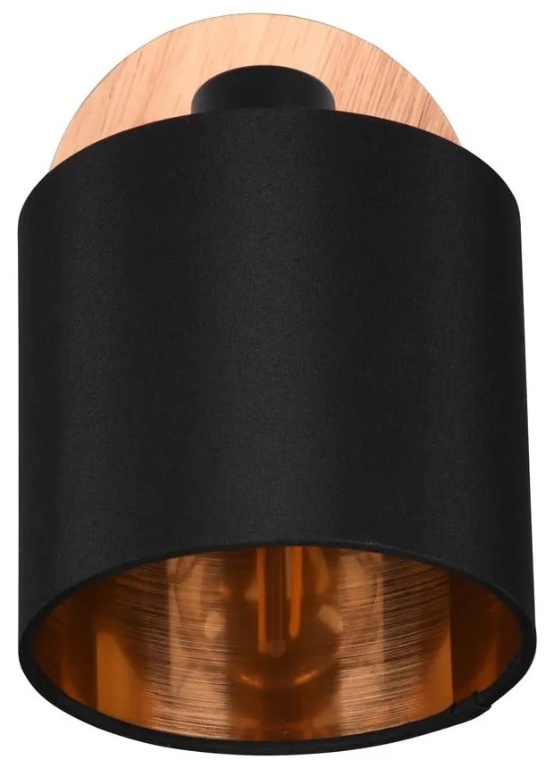 Fekete-natúr színű spotlámpa ø 12 cm Tommy – Reality