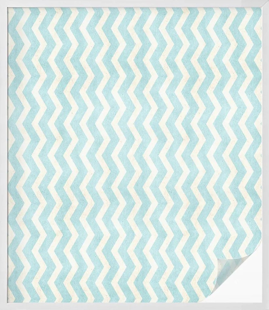 Öntapadós szélvédő furnér Adatvédelem cikk-cakk kék 100x116