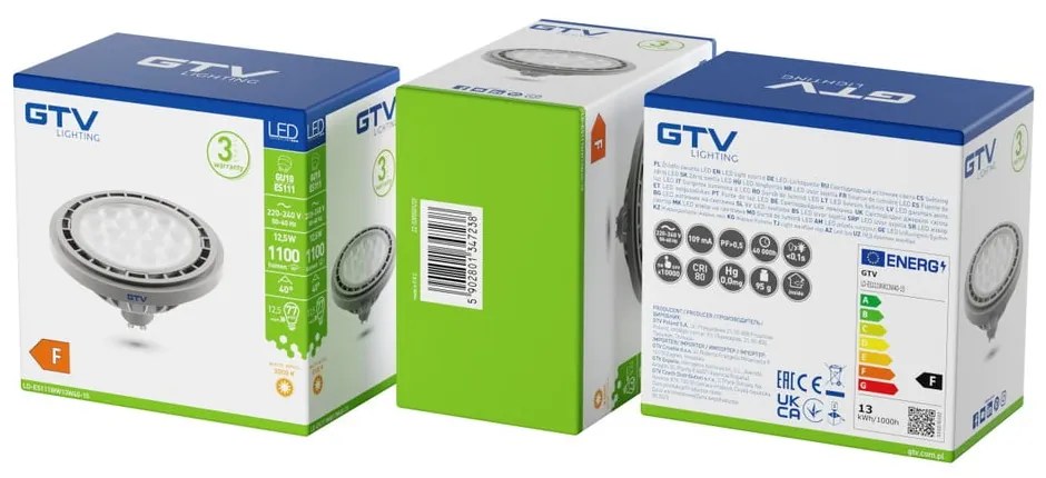 LED izzó GU10, 12,5 W – GTV