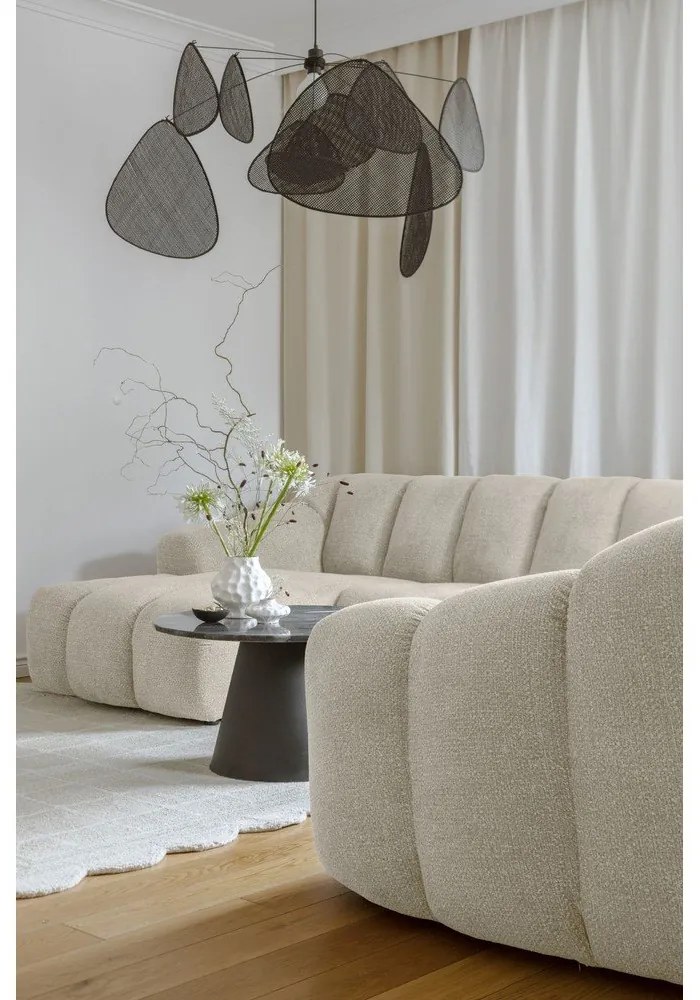 Bézs sarokkanapé (jobb oldali-U alakú) Shell – Miuform