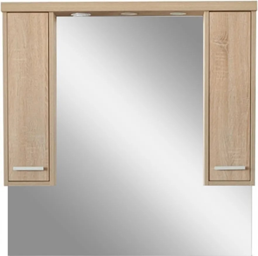 Nerva 105 cm-es tükrös felsőszekrény, Sonoma tölgy