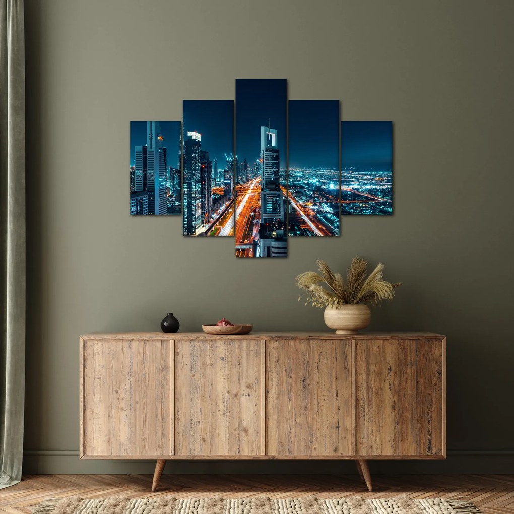 Kép - Dubai éjszaka (150x105 cm)