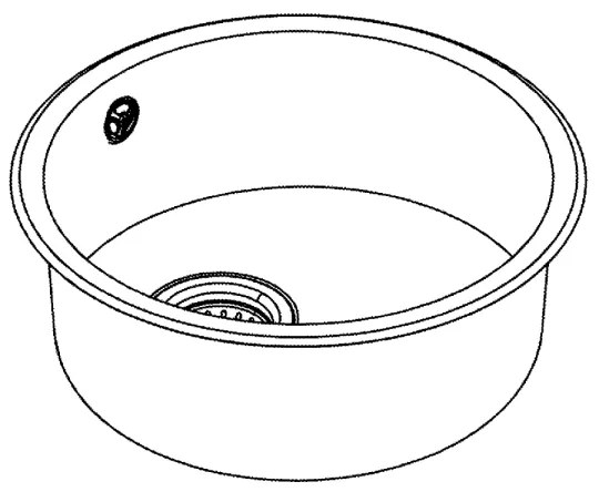 GROHE 31720SD0 - K200 mosogató 440 x 440 x 180 rozsdamentes acél