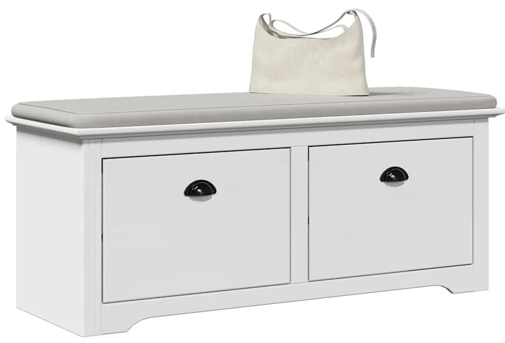 előszobai pad BODO&quot; Fehér 114x40x45 cm&quot;