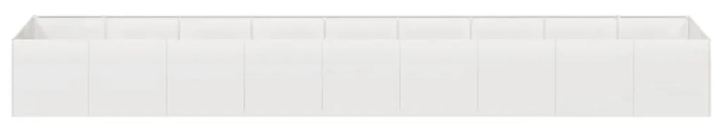 vidaXL növénytartó 360x80x40 cm rozsdamentes acél