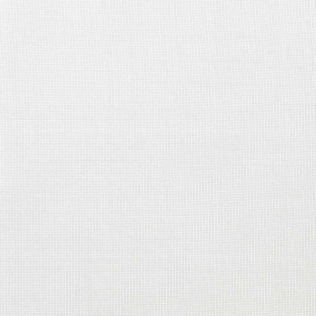 2 db fehér fátyolfüggönyök hurokkal 140x140 cm