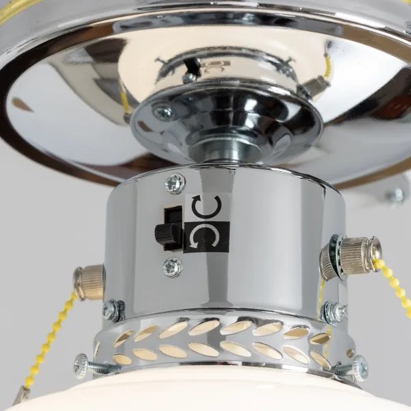 ZEVENTI - Mennyezeti ventilátor NAVAGIO 1xE27/60W/230V fekete/fehér