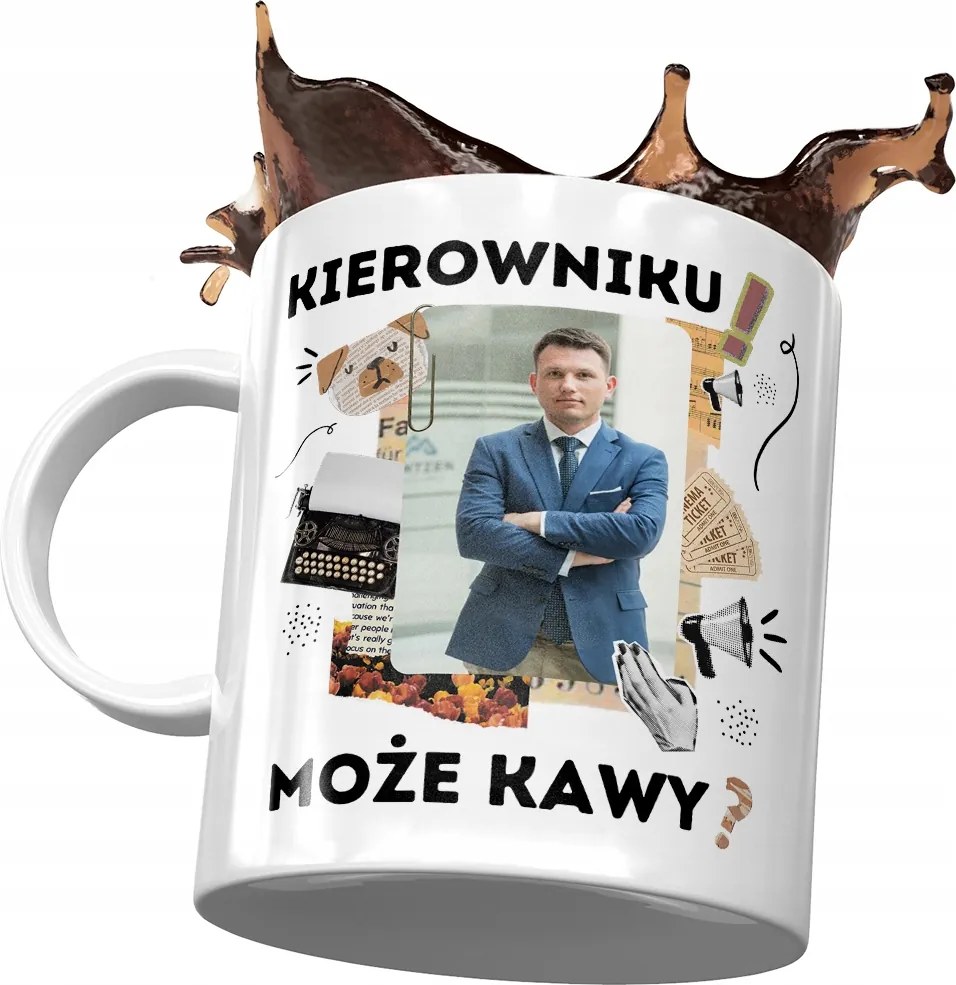 Bögre Sławomir Mentzen XD Corvinus Politikusok Ajándék Nyomtatott Fotóval