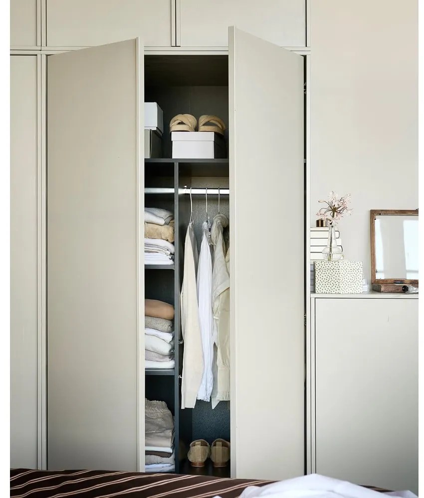 Krémszínű borovi fenyő moduláris szekrény 100x200 cm Daily – vtwonen