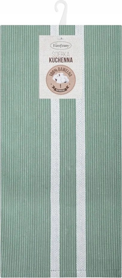 Konyhai törlőkendő Olivia 50x70 Eurofirany zöld függőleges csíkos