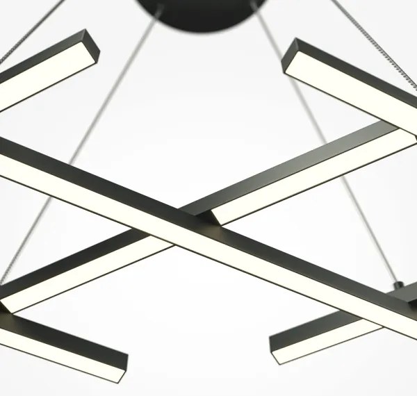 Maytoni MOD244PL-L50BK - HALO LED csillár kábelen LED/40W/230V fekete