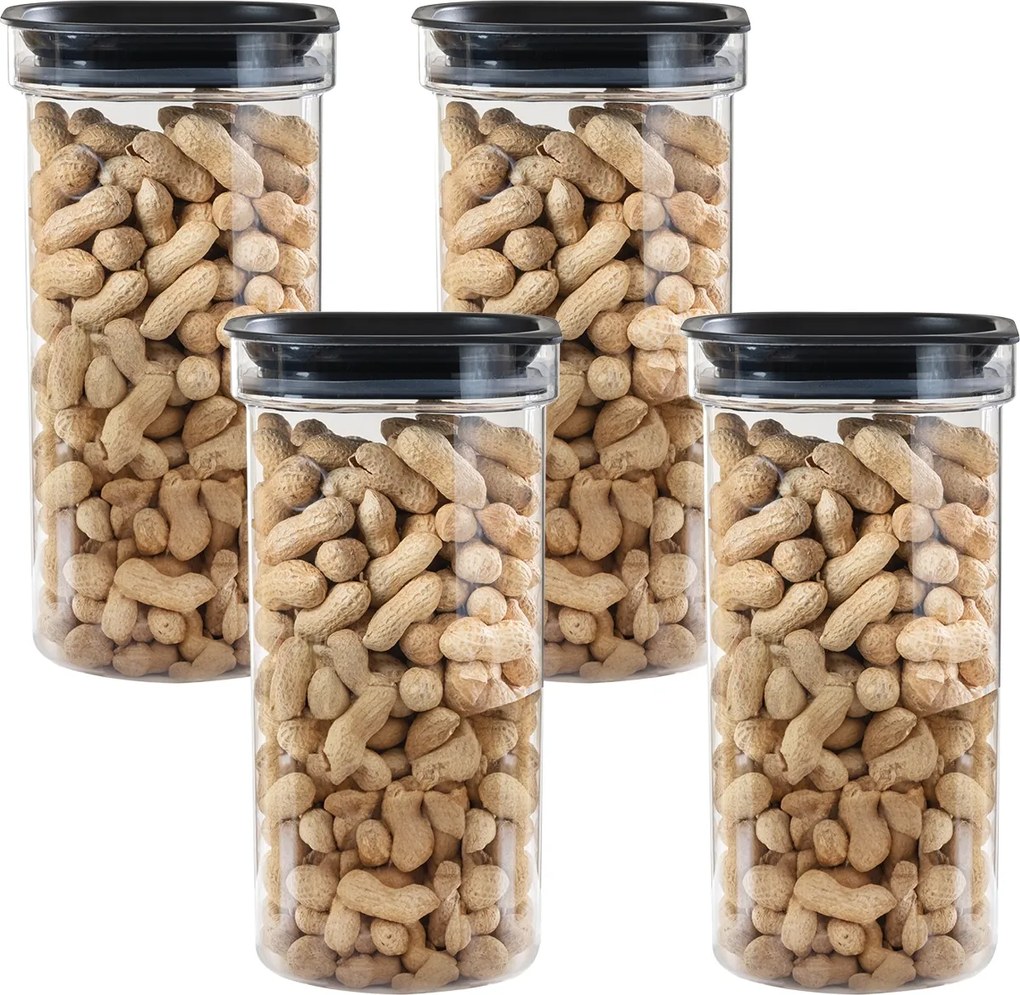 Élelmiszer Tároló Doboz Készlet Nagy Loft Ömlesztett 4x 2,5L