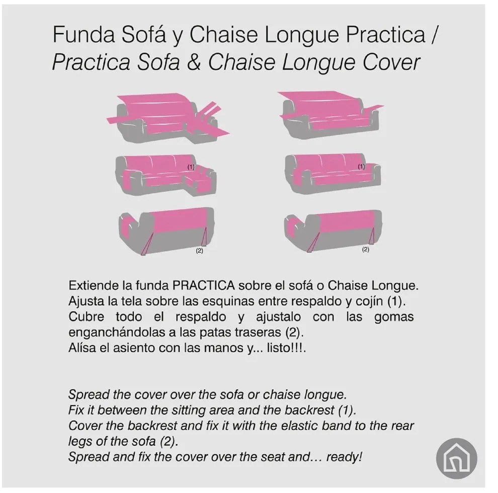 Világosszürke kétszemélyes kanapé huzat Urban – Casa Selección