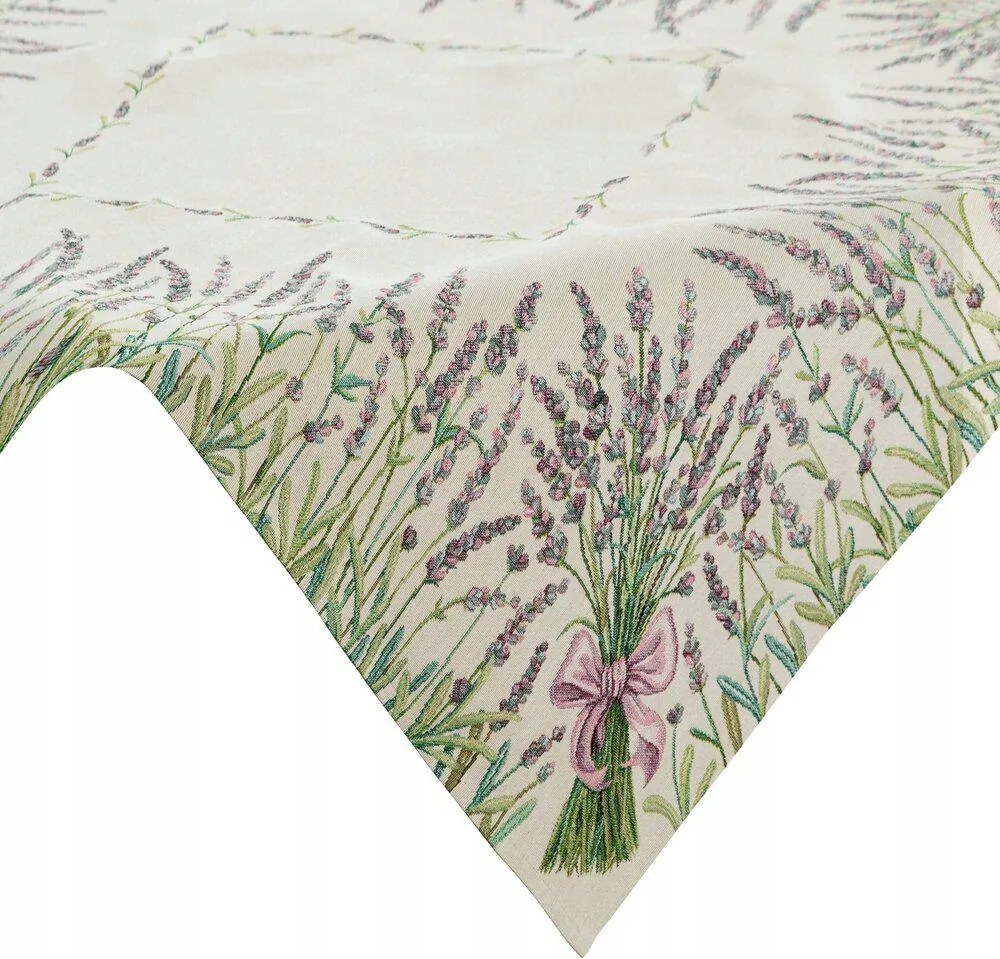 Abrosz gobelin 129/NAT 100x100 cm levendula rusztikus négyzet alakú