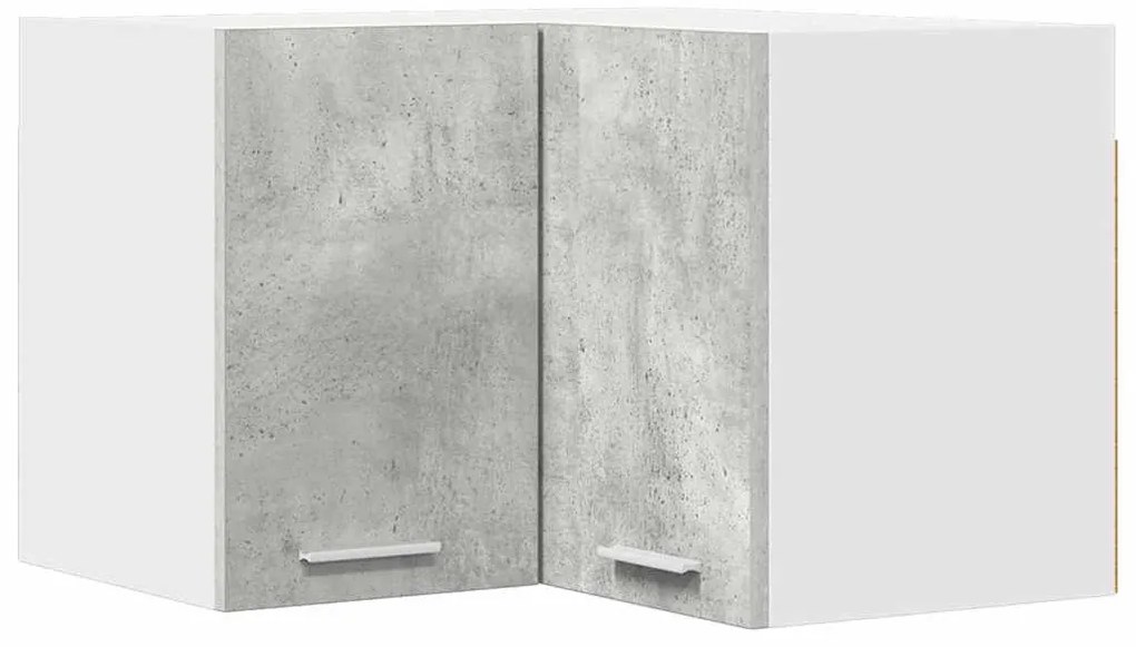 Függő szekrény Riga Beton szürke és fehér 57 x 57 x 40 cm