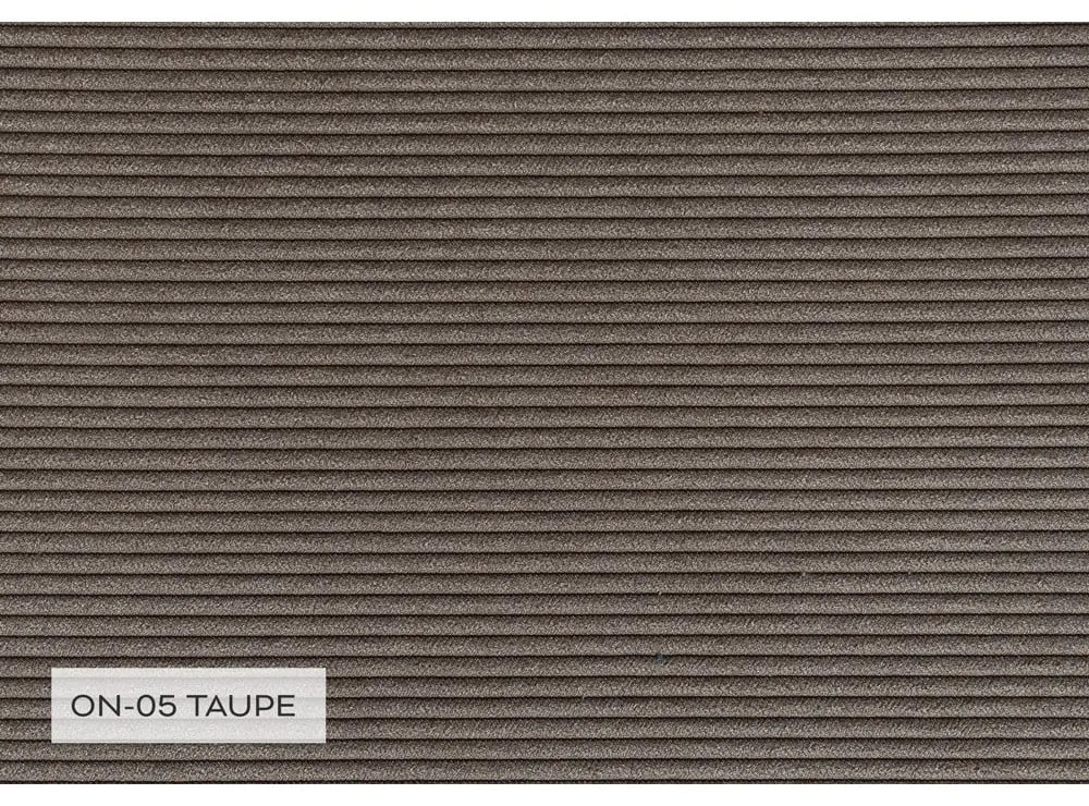 Barna kordbársony kinyitható sarokkanapé (bal oldali) Lofty Lilly – Miuform