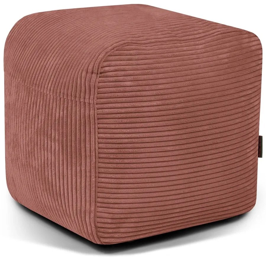 Téglavörös kordbársony babzsákfotel Plus 50 Lounge – SLOWDOWN