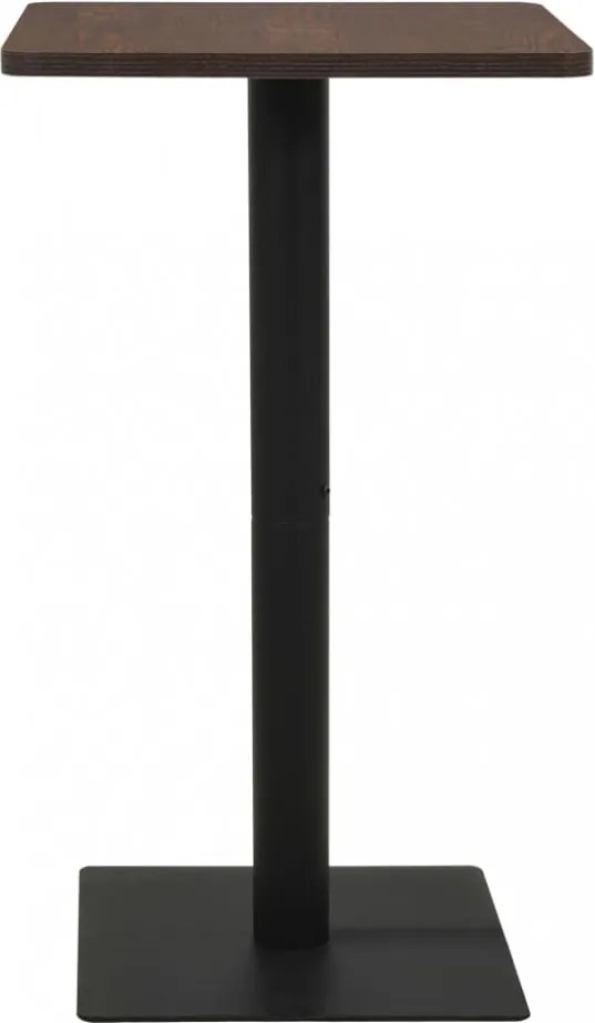 sötétbarna bisztróasztal 60 x 60 x 107 cm