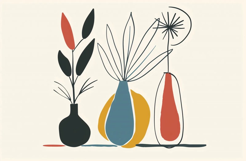 Poszter 91,5x60cm Virágos minták