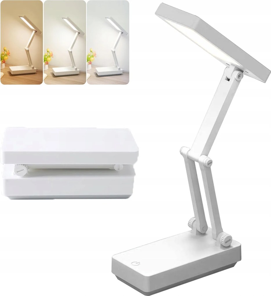 Lámpa Asztali Zseblámpa Összecsukható Hordozható 32 Led Akkumulátoros