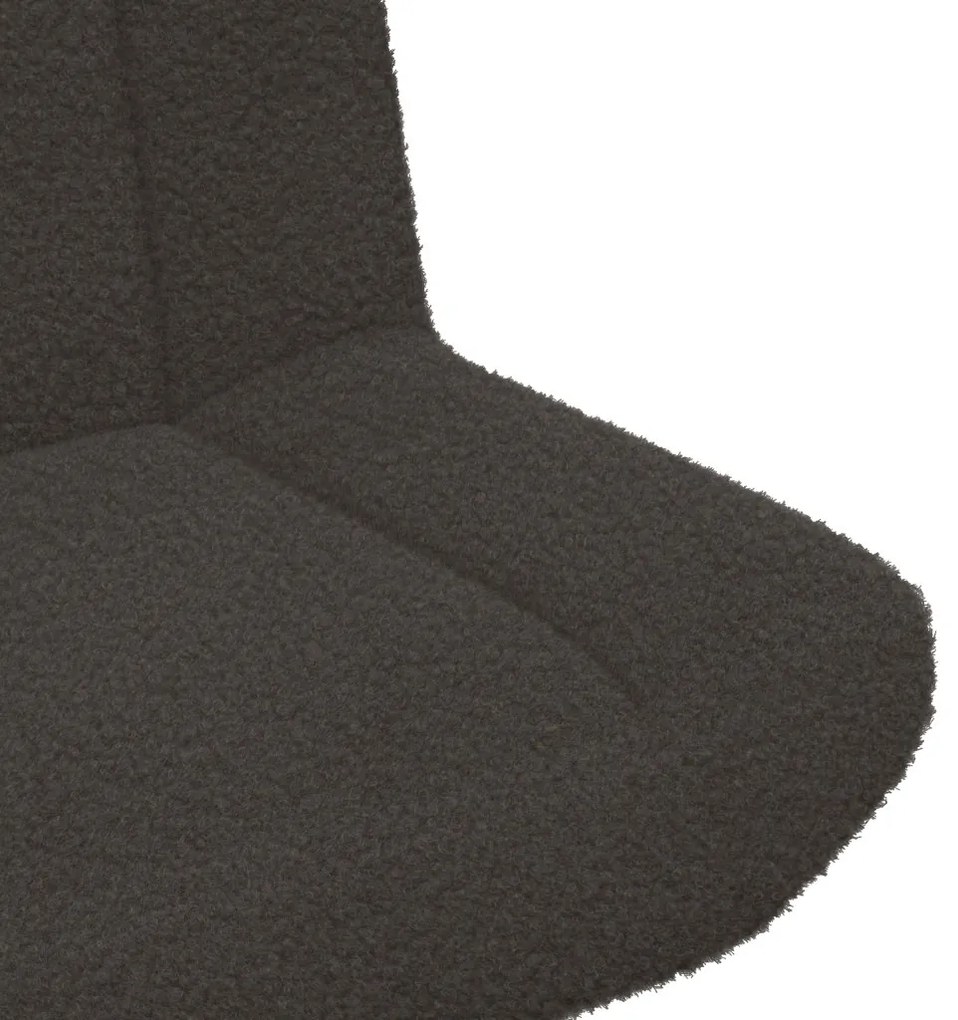 Forgószék Sötétszürke 63 x 75 x 76 cm Báránybőr