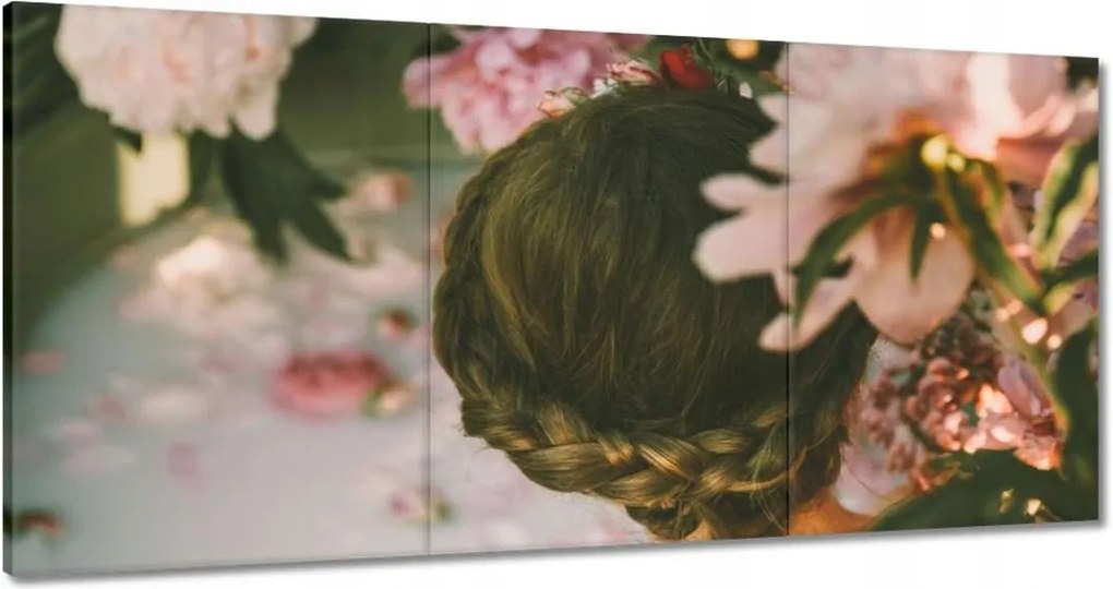 Vászonkép 180x90 Tejfürdő Virágok